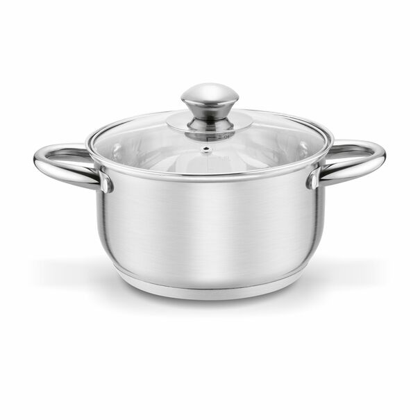 Garnek ze stali nierdzewnej Tadar Cori 18 cm z pokrywką