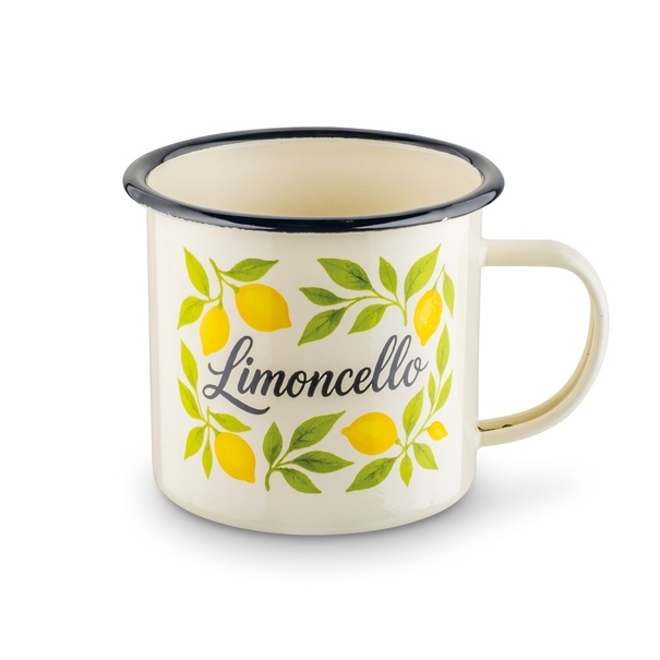 Kubek emaliowany retro Tadar Limoncello Cytryny 500 ml
