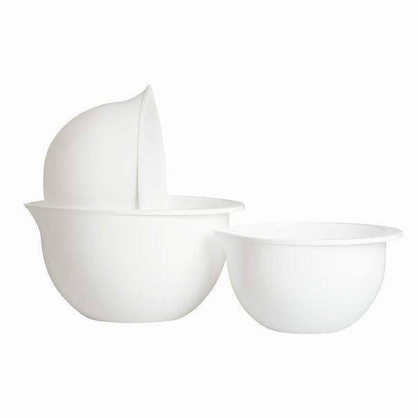 Miski plastikowe szwedzkie Plast Team 1,5 l 2 l 2,5 l białe