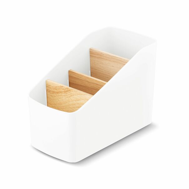 Organizer na biurko i na przyprawy Tadar Iver 18 x 9 x 12,7 cm biały