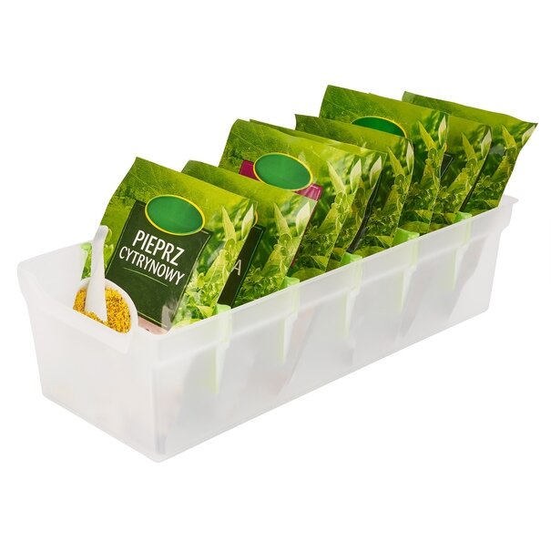 Organizer na przyprawy Primpol 30 x 13,4 x 8 cm transparentny