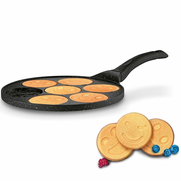 Patelnia marmurowa do pancakes i placków Tadar Marble Buźki 26 cm indukcja