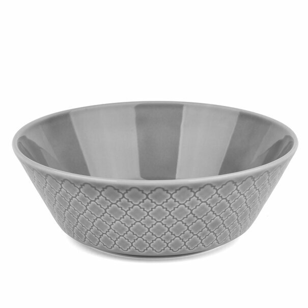 Salaterka porcelanowa Lubiana Marrakesz 23 cm szara