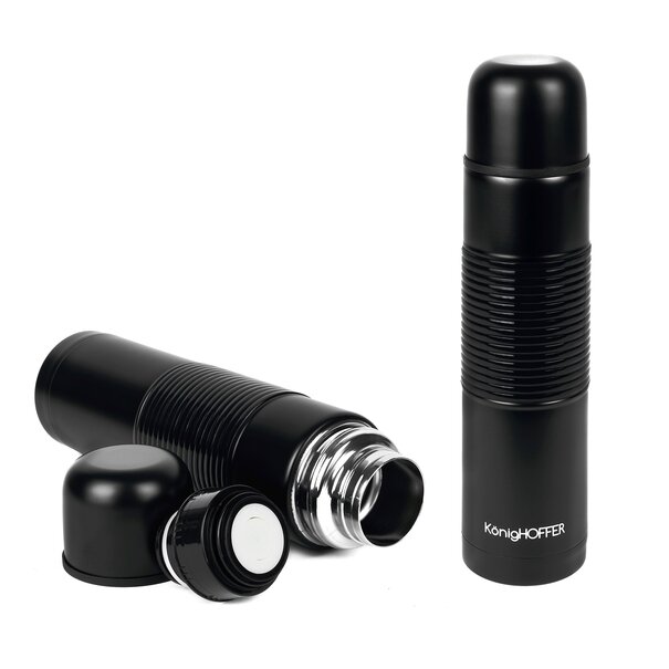 Termos nierdzewny do kawy i herbaty Konighoffer Alpha 1 l czarny