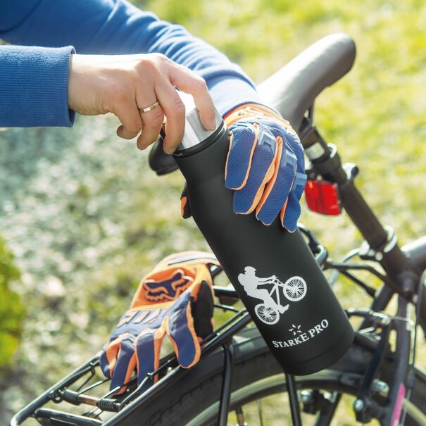 Butelka termiczna Starke Pro Explorer 500 ml czarna ze stali nierdzewnej