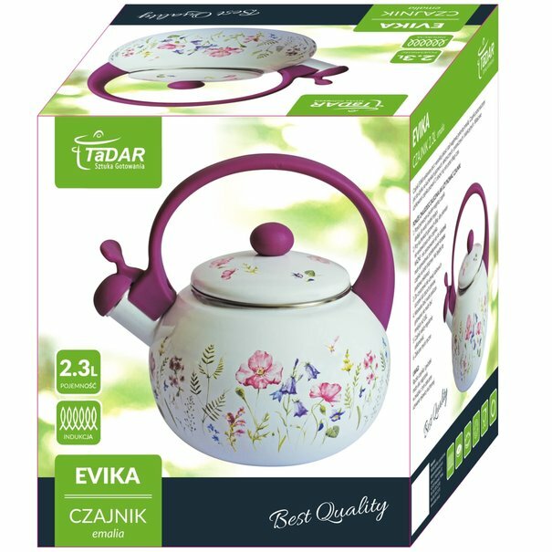 Czajnik emaliowany retro Tadar Evika 2,3 l