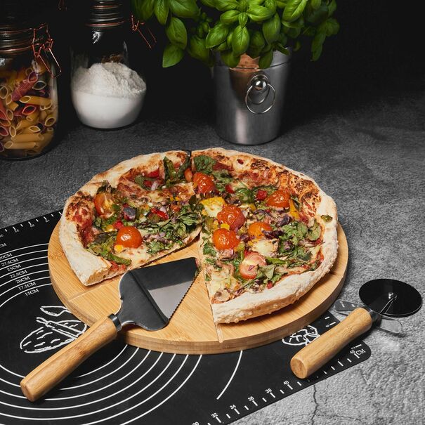 Deska bambusowa do serwowania pizzy Tadar 33 cm