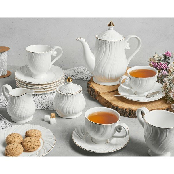 Dzbanek do herbaty Tadar Sonata 1,3 l porcelanowy
