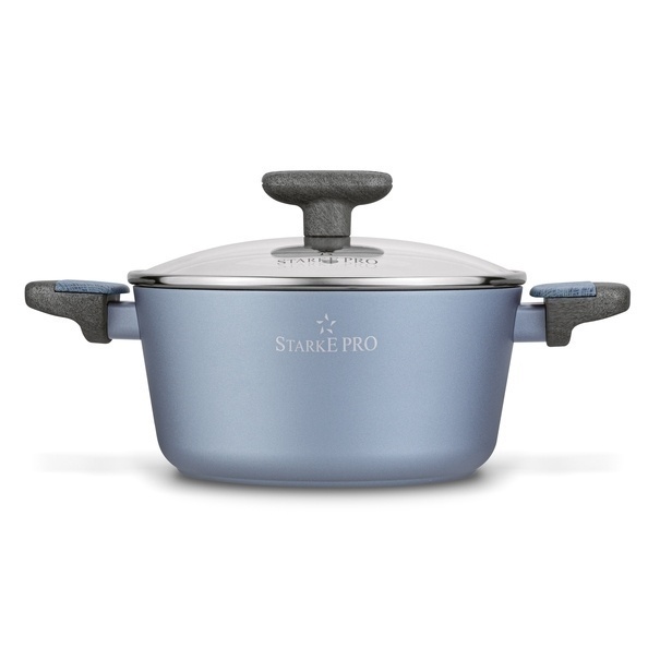 Garnek na indukcję non stick z pokrywką Starke Pro Double 2,65 l