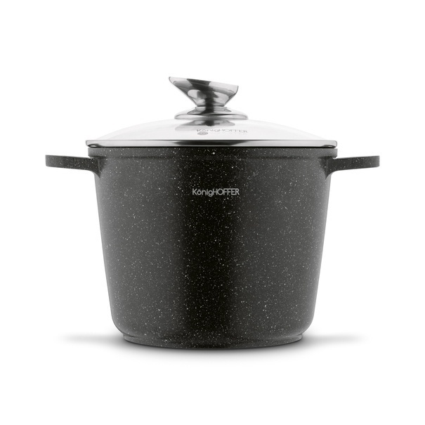 Garnek na indukcję wysoki Konighoffer Pollo 4 l i 2 nakładki