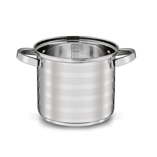 Garnek prosty ze stali nierdzewnej Tadar Paski 4 l