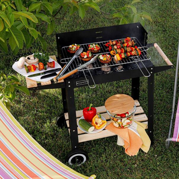 Grill ogrodowy na węgiel Konighoffer 86 x 41 x 80 cm