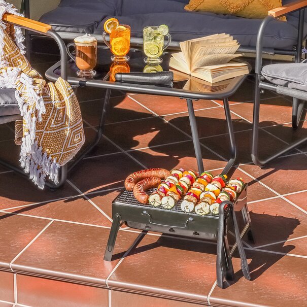 Grill przenośny składany Tadar 35 x 27,5 x 19,5 cm