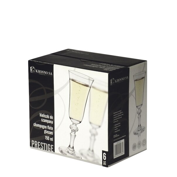 Kieliszki do szampana Krosno Krista 150 ml 6 szt.
