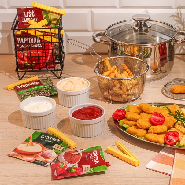 Klipsy do zamykania torebek z magnesem Tadar French Fries 12 sztuk