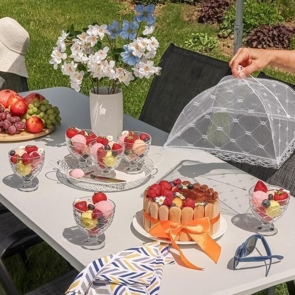 Komplet 6 szklanych puchark&oacute;w deserowych Tadar Helado 400 ml