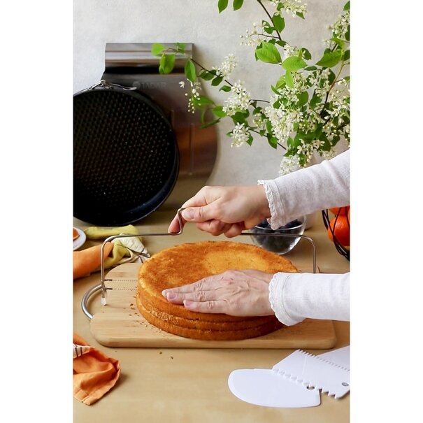 Krajacz strunowy do biszkoptu podw&oacute;jny Tadar 30 cm