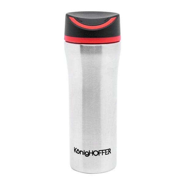 Kubek termiczny KonigHOFFER Logan 500 ml srebrno-czarny