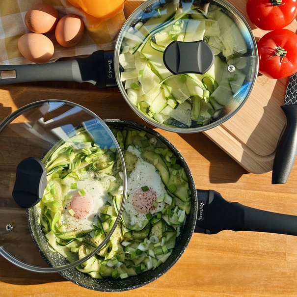 Patelnia indukcyjna non-stick z pokrywką Starke Pro Dante 28 cm