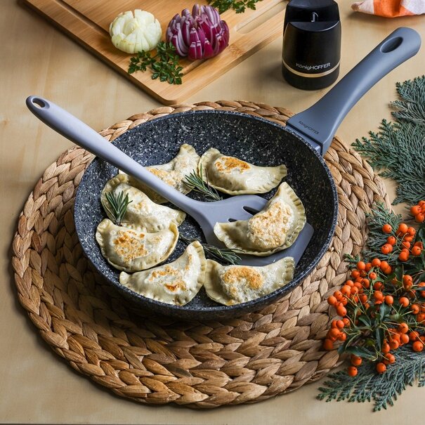 Patelnia na indukcję granitowa Konighoffer Multi Grey 20 cm