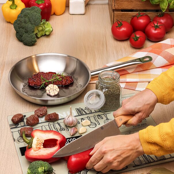 Patelnia stalowa na indukcję Starke Pro Gastro 24 cm