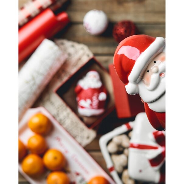 P&oacute;łmisek ceramiczny prostokąt bożonarodzeniowy Tadar Christmas 34,5x14,3x3,2 cm