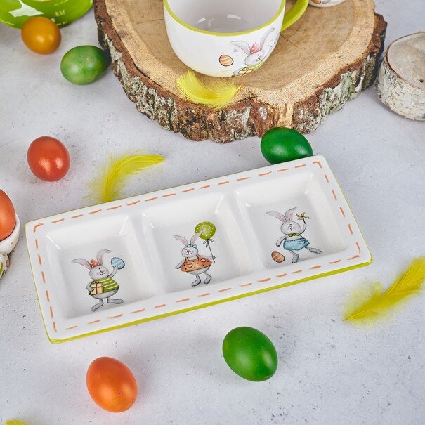 P&oacute;łmisek prostokątny tr&oacute;jdzielny Tadar Bunny 31 x 13,7 cm edycja limitowana