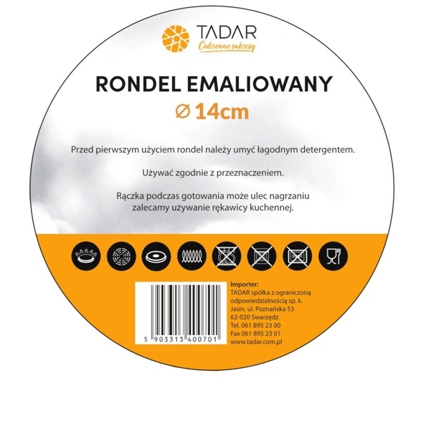 Rondel emaliowany Tadar Lawenda 850 ml