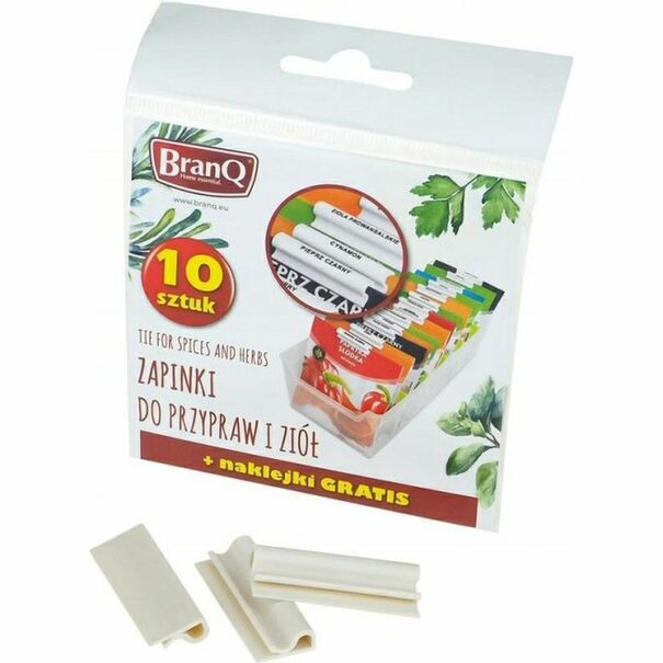 Spinacze do zamykania przypraw Branq 10 sztuk