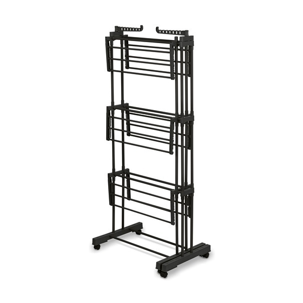 Suszarka na pranie pionowa Konighoffer Ultra 135 x 66 x 173 cm czarna