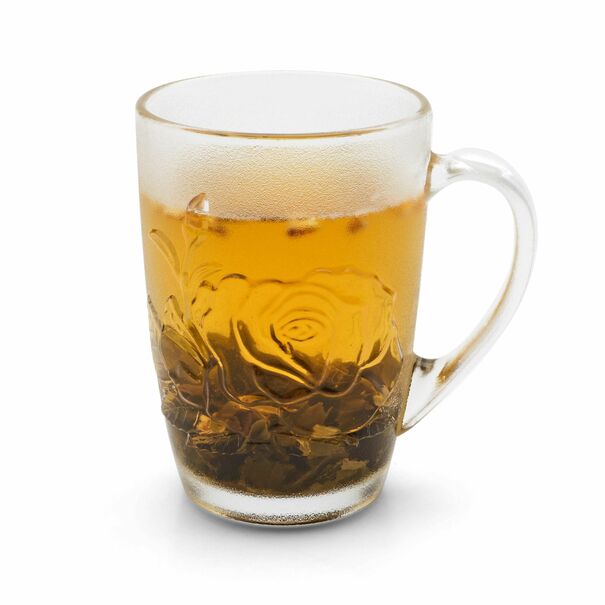 Szklanki do kawy i herbaty Tadar R&oacute;ża 415 ml 6 szt. i 6 łyżeczek