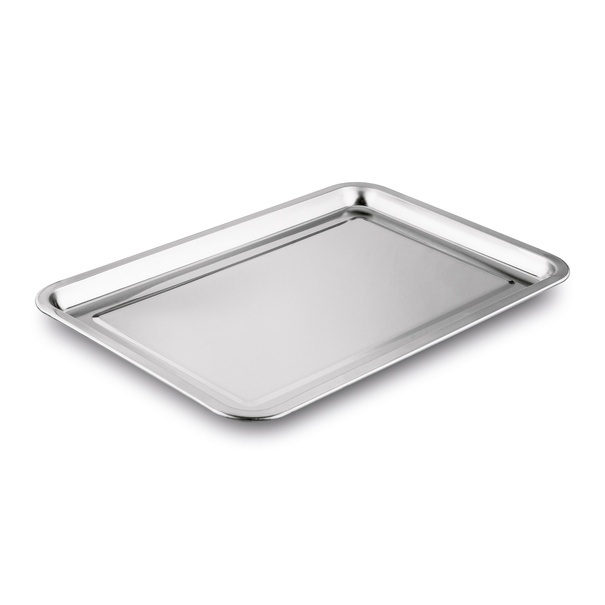 Taca metalowa nierdzewna Tadar 39,5 x 29,5 cm prostokątna