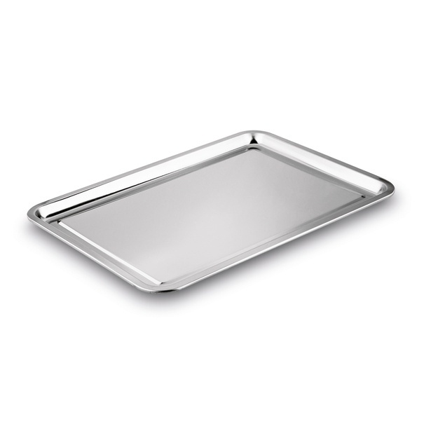 Taca metalowa nierdzewna Tadar 49,5 x 39,5 cm prostokątna