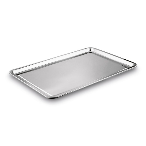 Taca metalowa nierdzewna Tadar 59,5 x 39,5 cm prostokątna