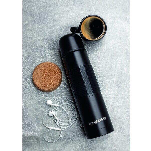 Termos nierdzewny do kawy i herbaty Konighoffer Alpha 0,75 l czarny