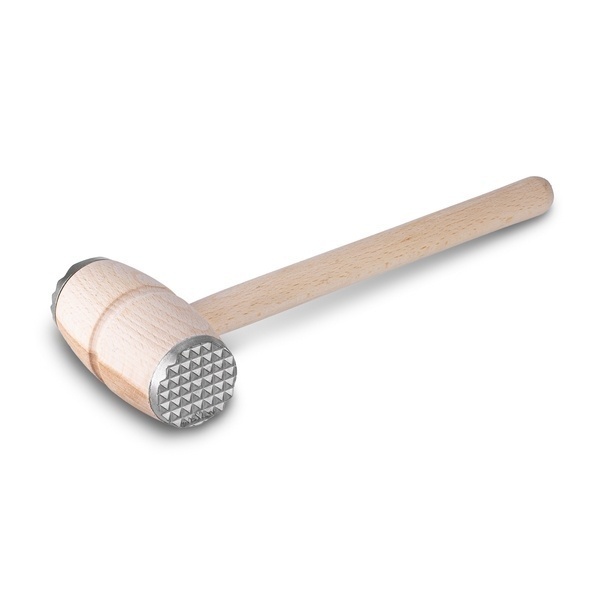 Tłuczek do mięsa drewniany z metalowymi nakładkami Bochenek