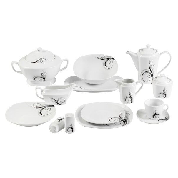Zestaw obiadowy Tadar Dolce Vita 73 elementy porcelana