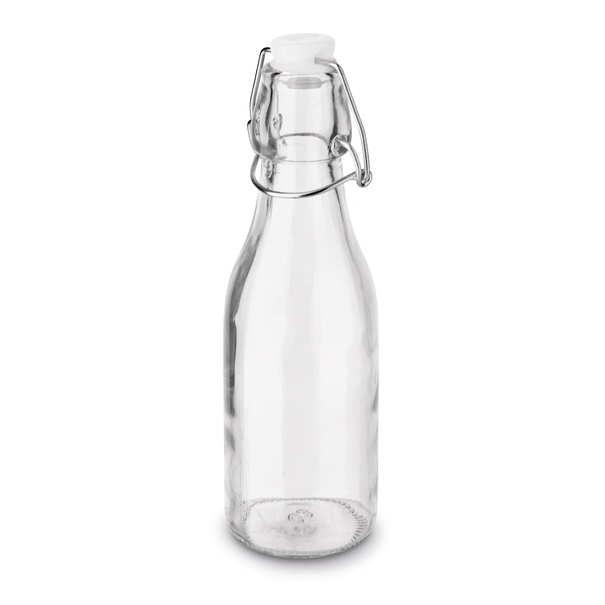 Butelka szklana z klipsem Tadar 250 ml okrągła