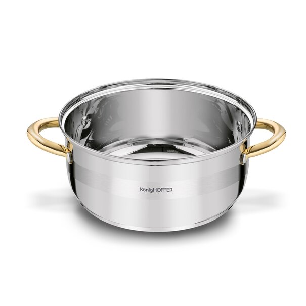 Garnek do gotowania na parze Konighoffer Faro Gold 2,9 l 3 elementy