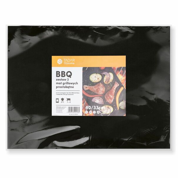 Maty grillowe Tadar BBQ 40 x 33 cm prostokątne 3 sztuki