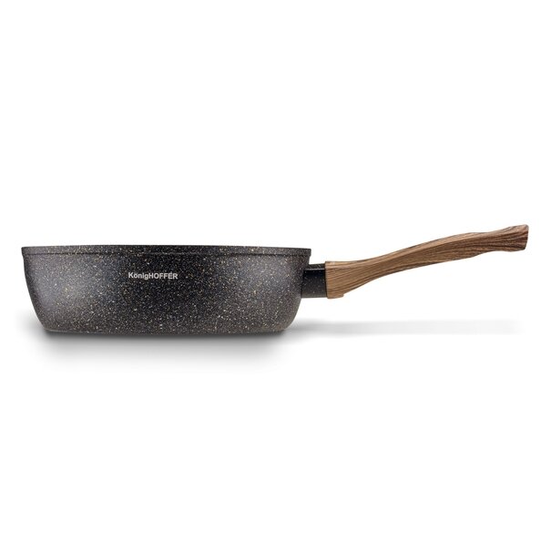 Patelnia granitowa głęboka KonigHOFFER Pescado z pokrywką 28 cm