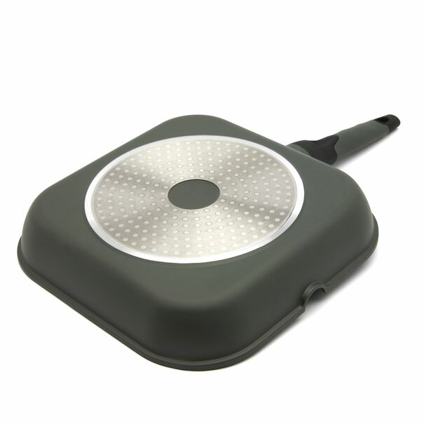 Patelnia grillowa marmurowa na indukcję Starke Pro Viridi 28 cm