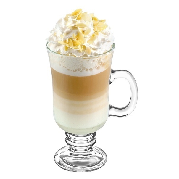Zestaw 6 szklanek Tadar Irish 240 ml i 6 złotych łyżeczek koktajlowych