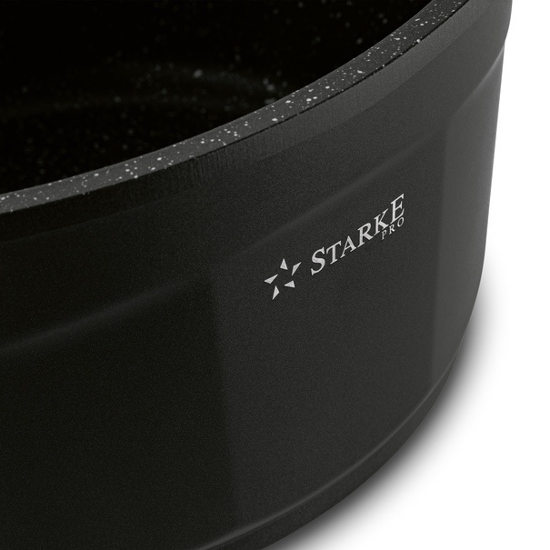 Zestaw garnk&oacute;w na indukcję Starke Pro Octagon Marble 8 element&oacute;w