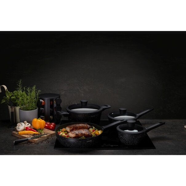 Garnek na indukcję non-stick z pokrywką Starke Pro Sirius 4,5 l