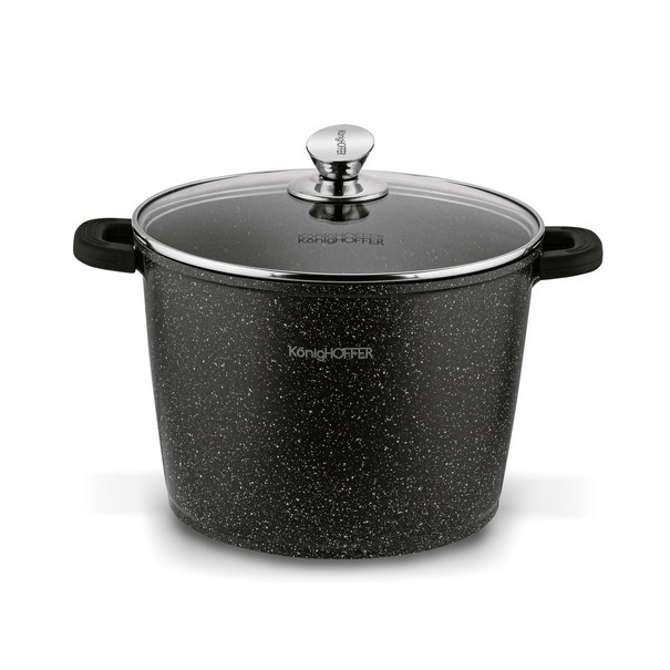 Garnek na indukcję wysoki Konighoffer Pollo 6 l i 2 nakładki