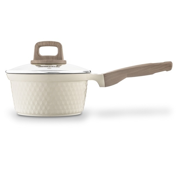Komplet garnk&oacute;w ceramicznych 9 element&oacute;w Konighoffer Rosti kremowe