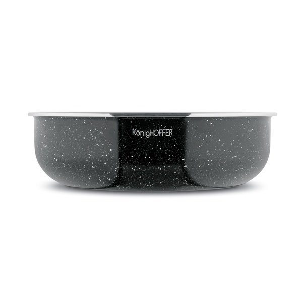 Komplet patelni głębokich z odpinaną rączką Konighoffer Spinel Black 20 / 24 / 28 cm indukcja