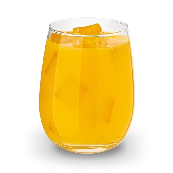 Komplet szklanek Tadar Olga 400 ml 6 sztuk i 6 łyżeczek nierdzewnych