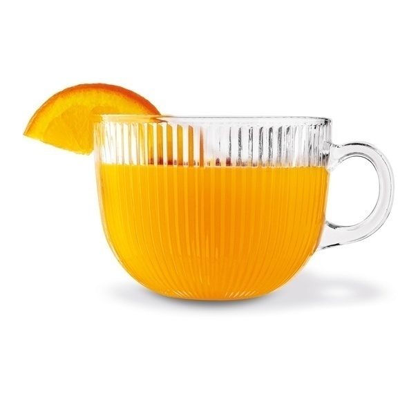 Kubek szklany Tadar Jumbo Paski 450 ml